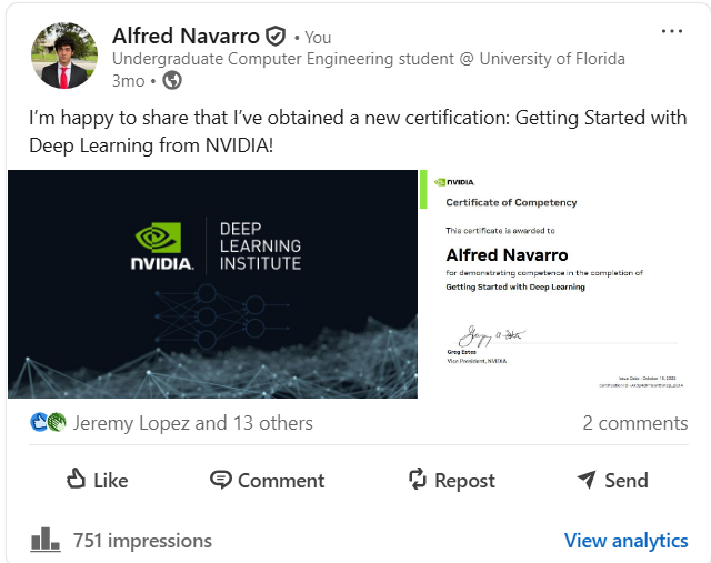 NVIDIA Deep Learning Certification
